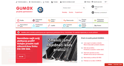Desktop Screenshot of gumex.cz